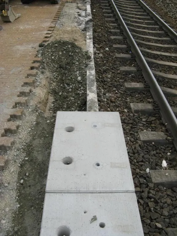 Renovierung der Bahnsteigkanten, Foto 27