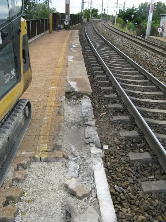 Renovierung der Bahnsteigkanten, Foto 28