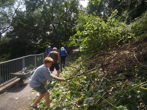 "Entkrautung" der Station, Foto 58