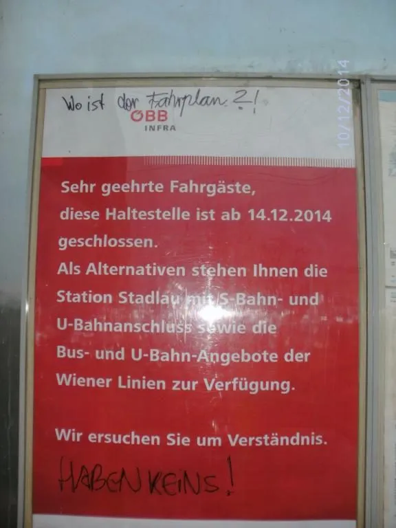 Schließung der Station, Foto 4